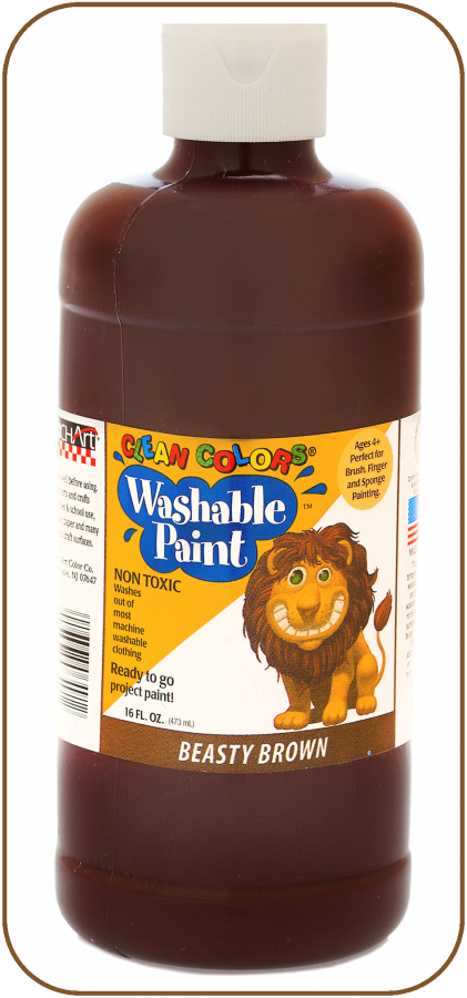 Brown Washable Paint