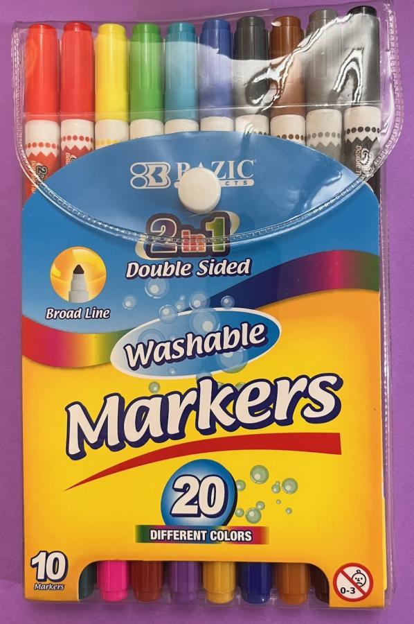 Double Tip Washable Markers