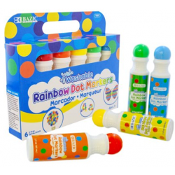 Washable Dauber Markers  (6 Color/Pack)