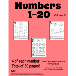 Numbers 1-20 Vol. 3