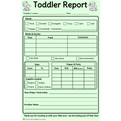 Toddler Report